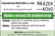 NABÍDKA ZAMĚSTNÁNÍ - OBSLUHA A SEŘIZOVAČ CNC OBRÁBĚCÍCH STROJŮ